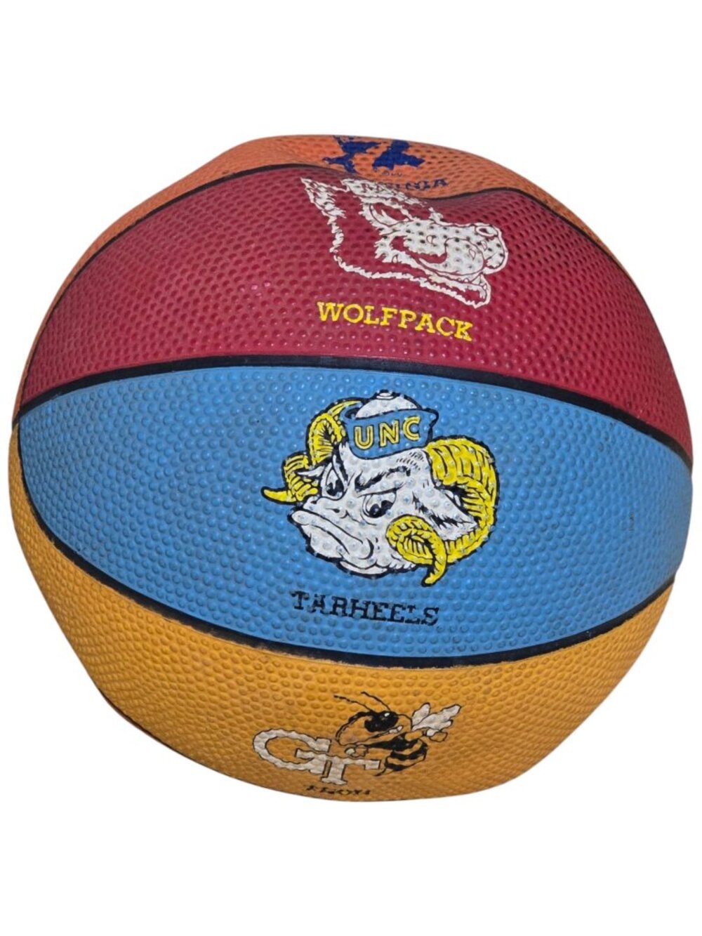 Vintage ACC Big 4 Basketball UNC Duke NC State Wake Forest NCAA 1990s Season Bal